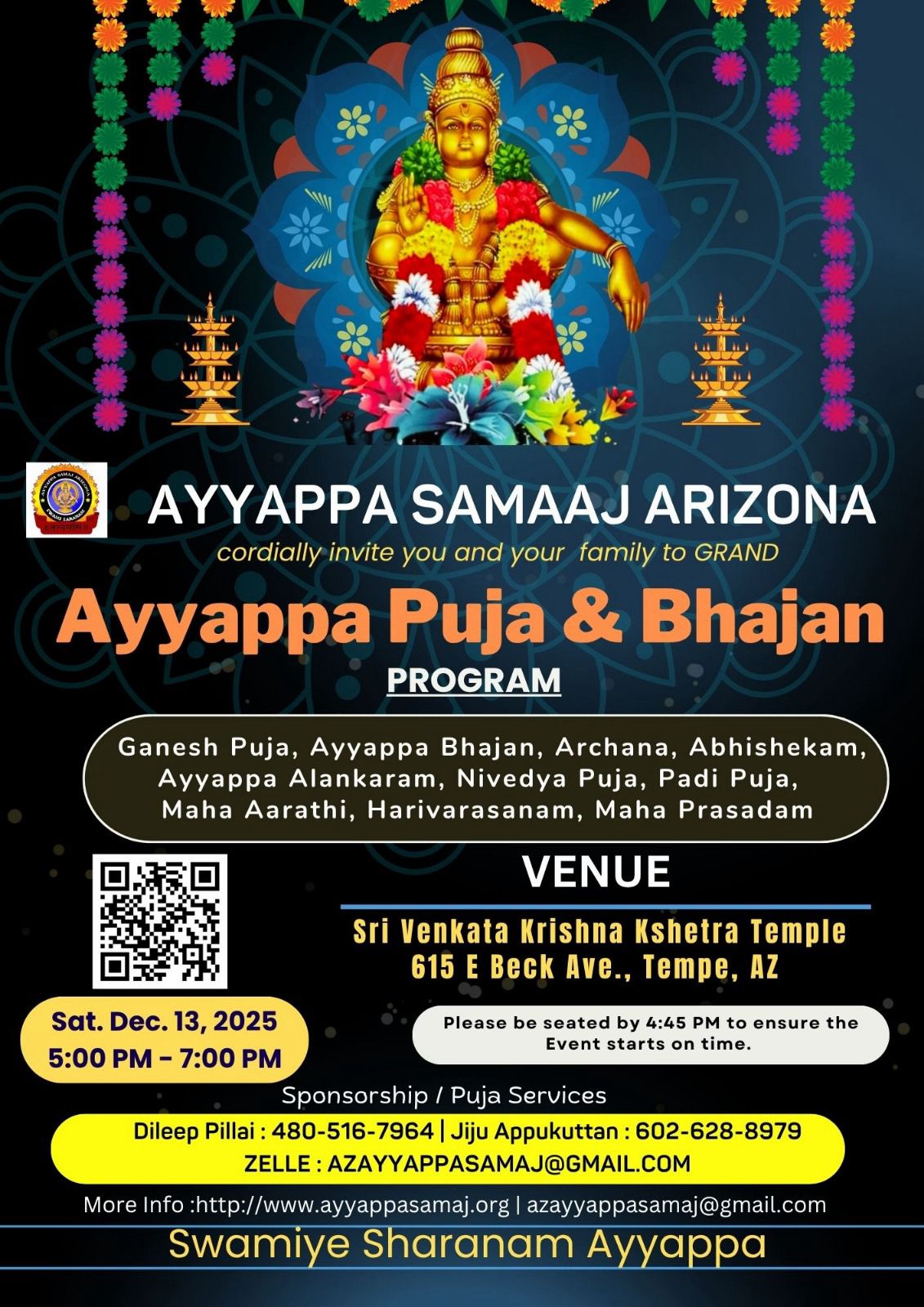 Ayyappa Mandala Puja 2025-2026 Poster